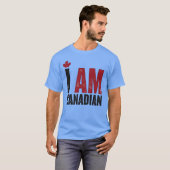 I Am Canadian - Patriotic Statement & Maple leaf Tシャツ (正面フル)