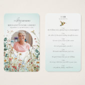 I AM, Celebration of Life Hummingbird Wildflowers (正面&裏面)