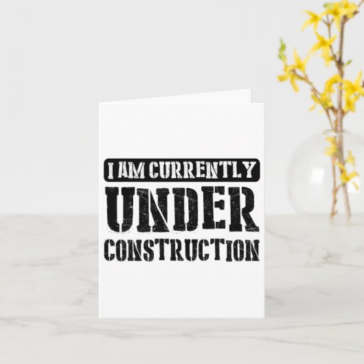 I Am Currently Under Construction -------.  カード (黄色い花)