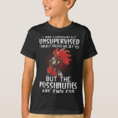I Am Currently Unsupervised - Funny Sayings  Tシャツ (正面)