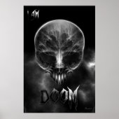 I Am Doom Fractal Skull ポスター (正面)