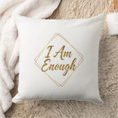 I Am Enough スクリプトスローピロー クッション (ブランケット)