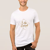 I Am Enough スクリプトTシャツ トライブレンドTシャツ (正面)