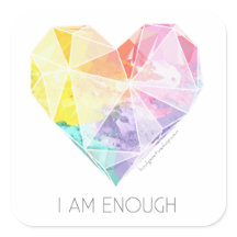 I Am Enough -鏡/スケールステッカー