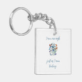 "I Am Enough" Affirmation キーホルダー (正面左)