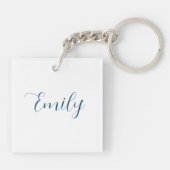 "I Am Enough" Affirmation キーホルダー (裏面)