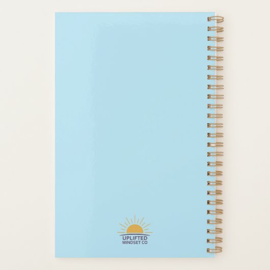 "I Am Enough" Affirmation プランナー手帳 (裏面)