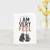 I Am Feel, I Am Very Feel, Boxing Motivation Quote カード (黄色い花)