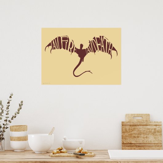 I Am Fire I Am Death – グラフィック ポスター (キッチン)