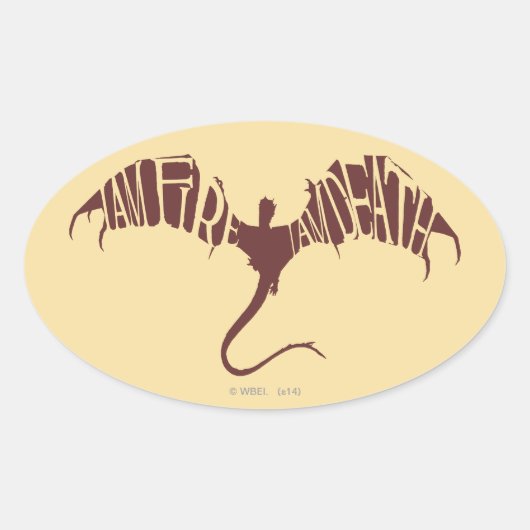 I Am Fire I Am Death – グラフィック 楕円形シール (正面)