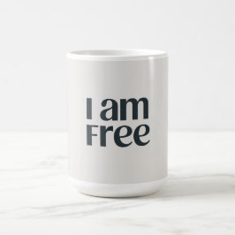 I am free コーヒーマグカップ