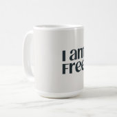I am free コーヒーマグカップ (正面左)