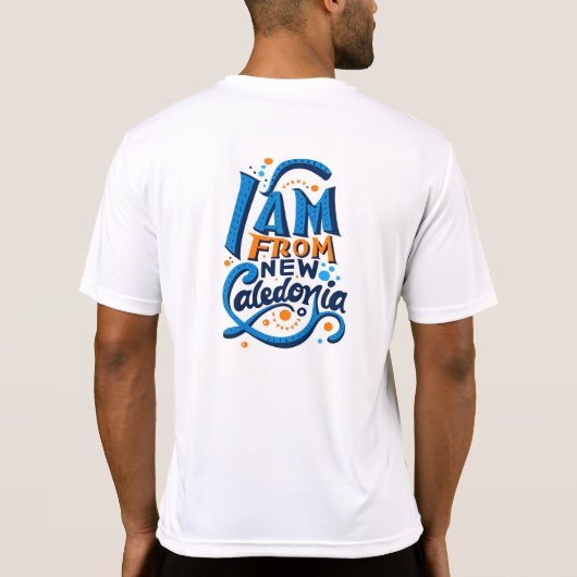 I am from Caledonia, Nouvelle-Calédonie, kanak Tシャツ (裏面)