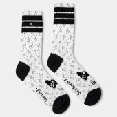 I Am Gaming 白いクルーソックス ソックス (右)