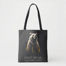 I Am God’s Child Bear Graphic トートバッグ