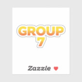 I am Group 7 Funny Group 7 Shirt , group funny gro シール (シート)