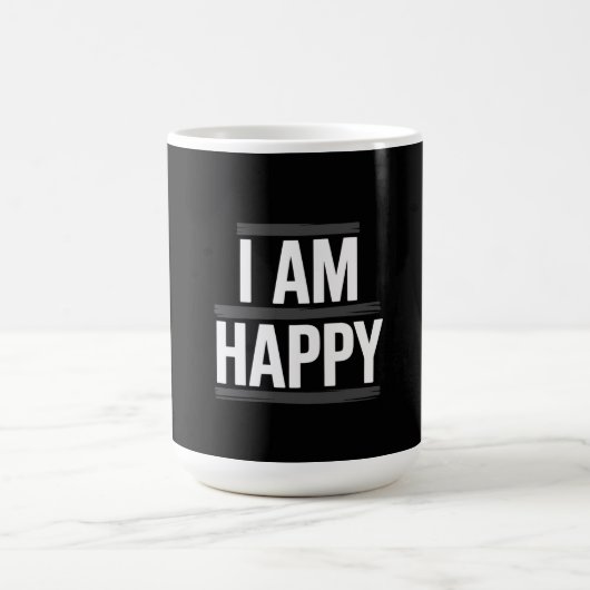 I am happy コーヒーマグカップ (中央)