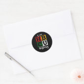 I Am Hbcu History – 黒い履歴月 ラウンドシール (封筒)