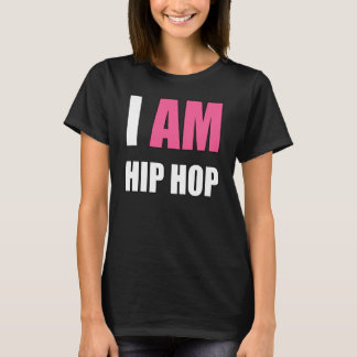 "I AM HIP HOP" ピンクレターTシャツ Tシャツ