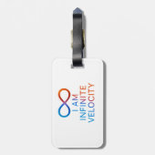 I AM Infinite Velocity – Quantum Energy Design ラゲッジタグ (裏面縦)
