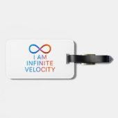 I AM Infinite Velocity – Quantum Energy Design ラゲッジタグ (裏面横)