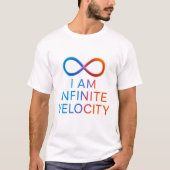 I AM Infinite Velocity – Quantum Energy Design Tシャツ (正面)