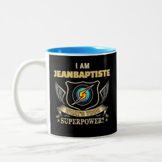 I Am JEANBAPTISTE What's Your Superpower ツートーンマグカップ