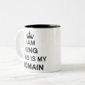 I am king this is my domain ツートーンマグカップ (正面左)