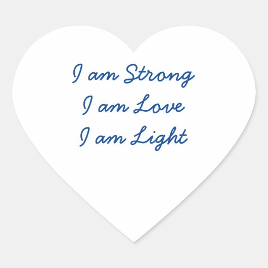 I am Lightハートシール ハートシール (正面)
