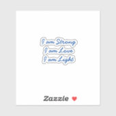 I am Light透明ステッカー シール (シート)