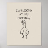 I am looking at you pooping ポスター (正面)