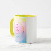 I am loved, lovable and loving affirmation mugs マグカップ (正面左)