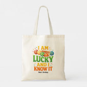 I Am Lucky and I Know It Funny Bingo Gift Idea  トートバッグ (裏面)