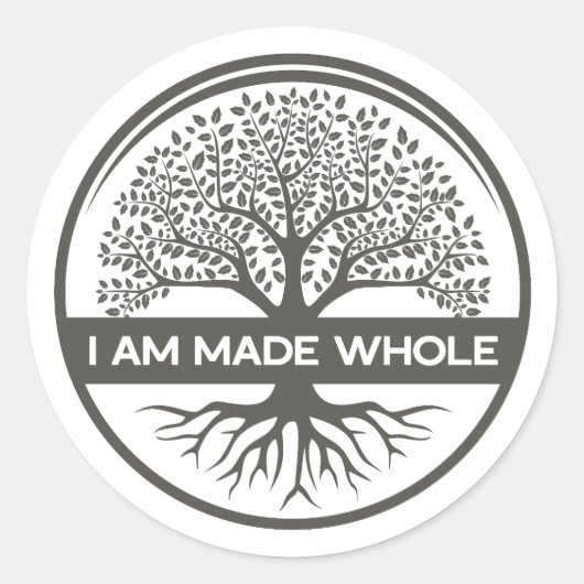 I Am Made Whole – ロゴシール ラウンドシール (正面)