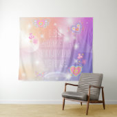 I am Magnetic, Motivational, Inspirational, Pink タペストリー (インサイチュ(横))