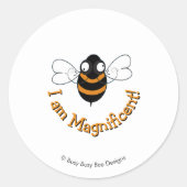 I Am Magnificent Sticker ラウンドシール (正面)