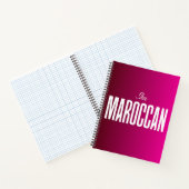 「I Am Morocco」ノートブック – モロッコ誇りを持った学生 ノートブック (内部)