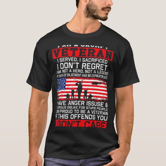 I Am Mpy Veteran I Served I Sacrificed I Don't Reg Tシャツ (正面)
