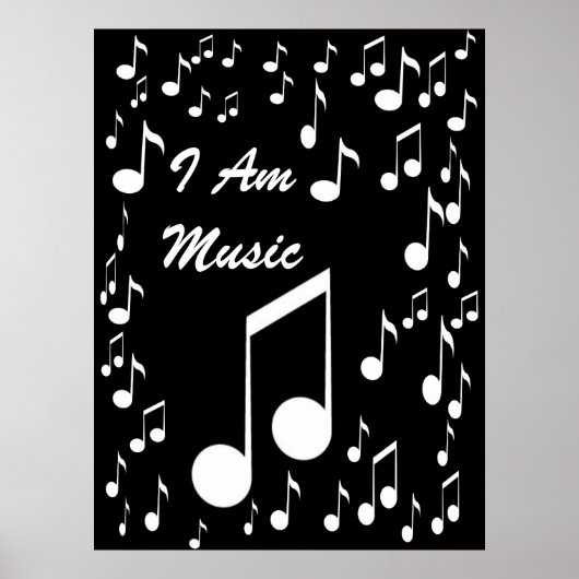 I Am Music Poster_ by Elenne Boothe ポスター (正面)