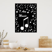 I Am Music Poster_ by Elenne Boothe ポスター (キッチン)