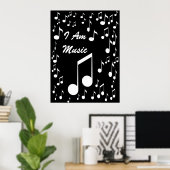 I Am Music Poster_ by Elenne Boothe ポスター (ホームオフィス)