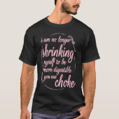 I Am No Longer Shrinking Myself Strawberry Boxing Tシャツ (正面)