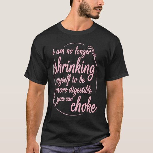 I Am No Longer Shrinking Myself Strawberry Boxing Tシャツ (正面)