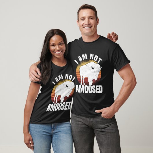 I Am Not Amoosed American Bison Buffalo Wisent Tシャツ (ユニセックス)