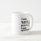 I am not Bossy, I am aggressively helpful コーヒーマグカップ (正面右)