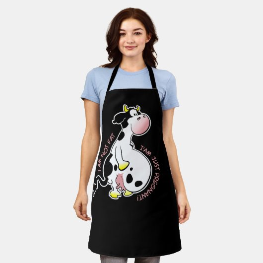 I am not fat, I am just pregnant エプロン (着用した状態)