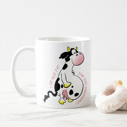 I am not fat, I am just pregnant コーヒーマグカップ (ドーナツ)