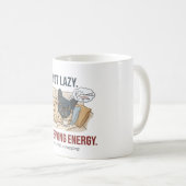 I Am Not Lazy Conserving Energy French Bulldog コーヒーマグカップ (正面右)