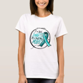 I Am Not Lazy It's Just My PCOS Teal Ribbon Tシャツ