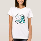 I Am Not Lazy It's Just My PCOS Teal Ribbon Tシャツ (正面)